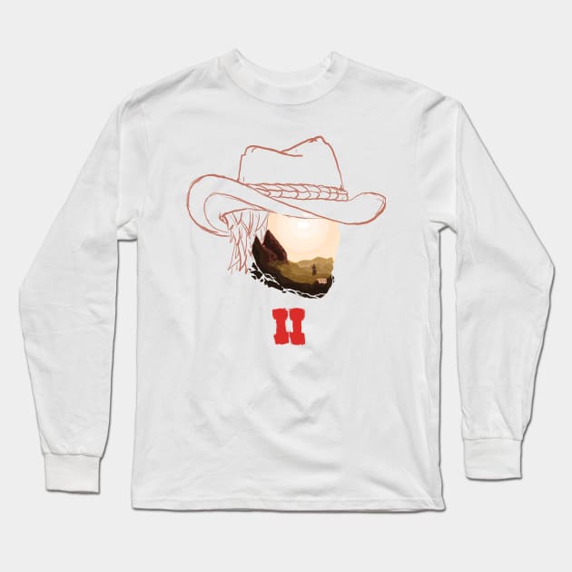 Chasing Cowboy Bounties Long Sleeve T-Shirt by Vertei